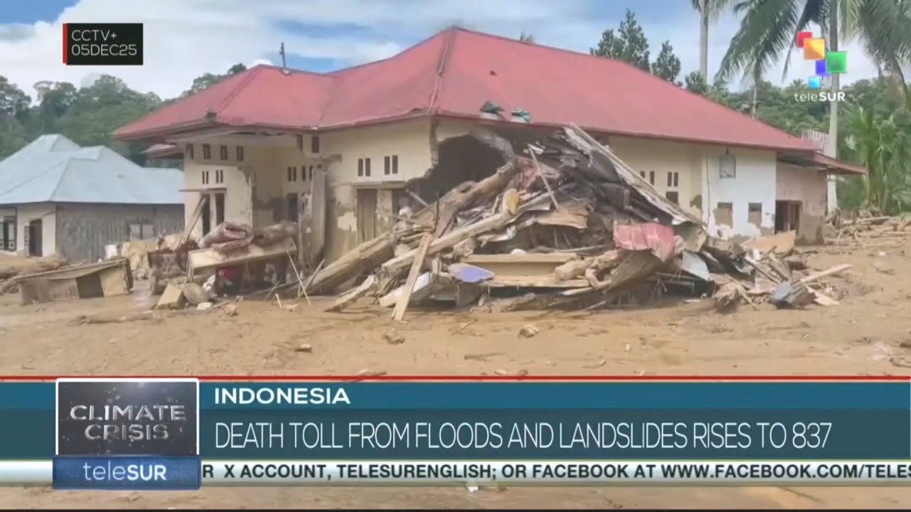 Indonesia: Death toll from floods and landslides rises to 837 - YouTube