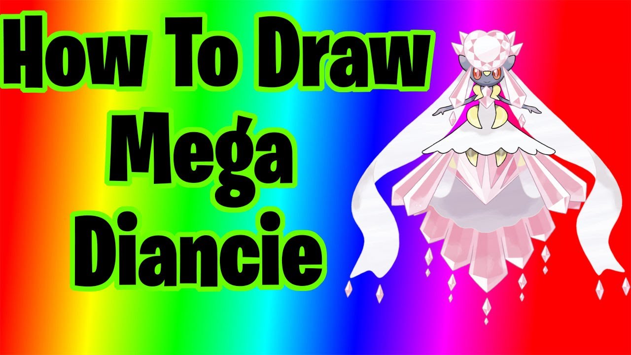 Tutorial de Desenho Diancie + Mega Diancie + Clemont + Cena do Anime