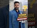 Is Domain Knowledge Mandatory for BA?