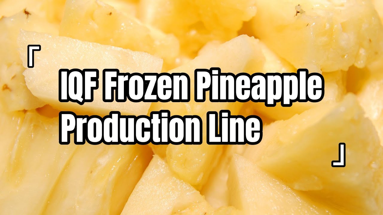 Automatic IQF Pineapple Dices Processing Line | Complete Workflow from Cutting to Freezing