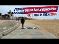 Gloomy Day on Santa Monica Pier – Calm Ocean Sounds &amp; Wooden Boards (10 Min 4K60fps) | EP. 02