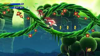Sonic Superstars: Speed Jungle Zone Act 1 (Super Knuckles) [1080 HD] screenshot 5