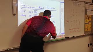 Imaginary and irrational root theorem