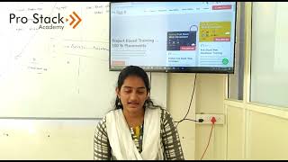 Girija S - Trainee : Review About Pro Stack Academy