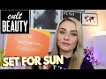 Cult beauty set for sun edit unboxing 2024   miss boux