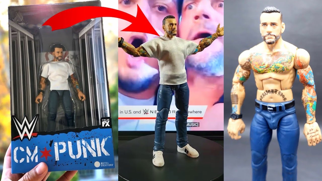 NEW CM Punk IN HAND Look! WWE Action Figure News 2024! - YouTube