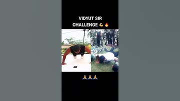 Vidyut jamwal sir challenge Push up challenge