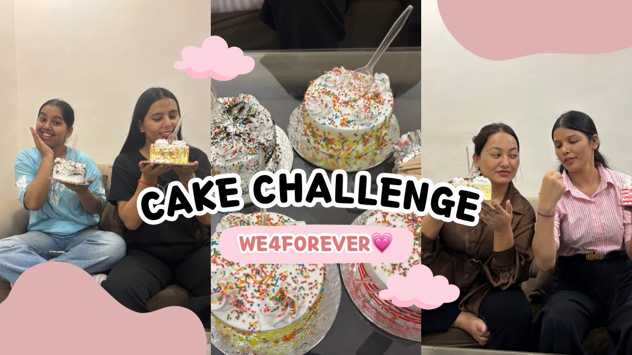 Cake eating challenge🎂 || We4forver✨ 