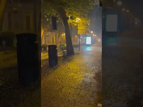 El centro de Dénia queda inundado por las fuertes lluvias