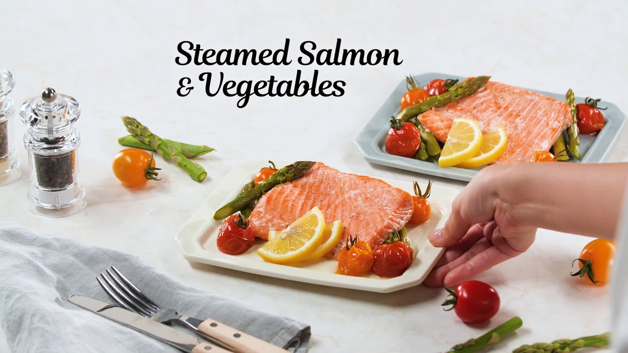 Panasonic Steam Combination Microwave Recipe Steamed Salmon