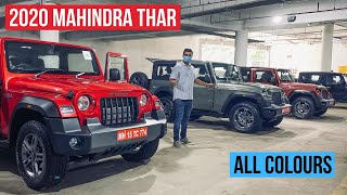 2020 New Mahindra Thar - All 6 Colours Explained In Walkaround