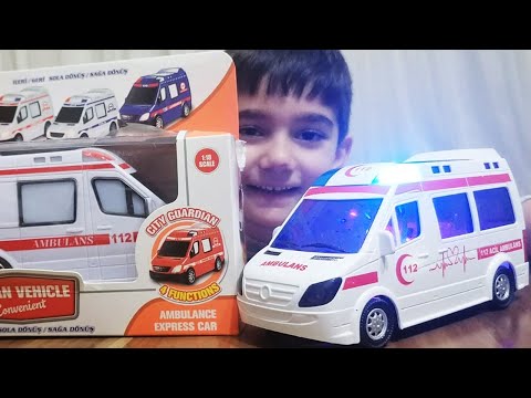 Kaan Arasa uzaktan kumandalı ışıkları yanan oyuncak ambulans aldım