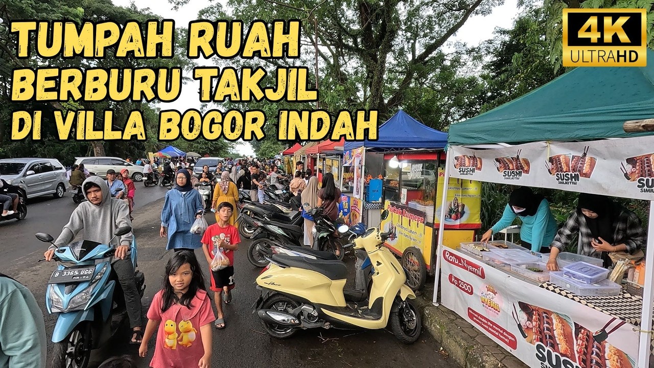 WAR TAKJIL Part 3‼️Ngabuburit di Pasar Takjil Villa Bogor Indah 😍