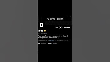 $BLUM Is Backed By BINANCE!