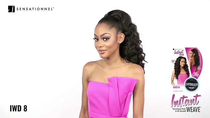 Sensationnel Instant Weave Drawstring- IWD8- Wig 360° view