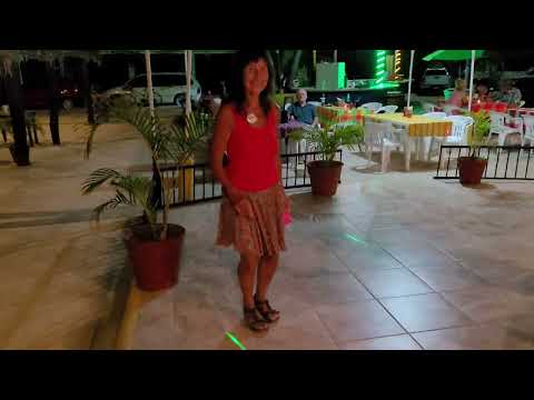 MERRY LEE FRITH DANCING THE CUMBIA AT VIVA MARIA S IN MELAQUE