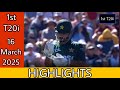 New Zealand vs Pakistan | 1st T20 | Pakistan Tour of New Zealand | 16 March 2025