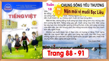 Tiếng Việt lớp 5 chân trời sáng tạo bài 2 tuần 10 - Mặn mòi vị muối Bạc Liêu