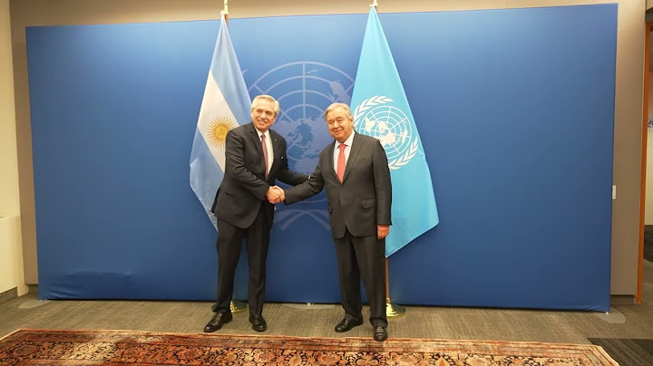 El presidente se reunió con el secretario general de Naciones Unidas, António Guterres.