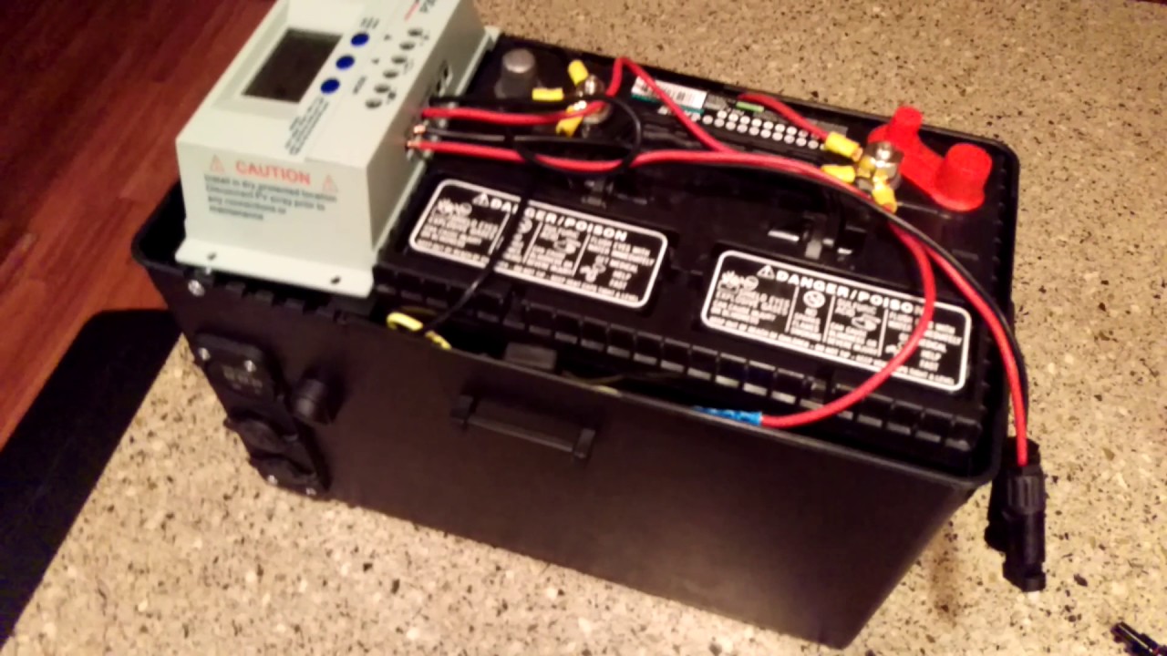 Portable Solar Generator Build - YouTube