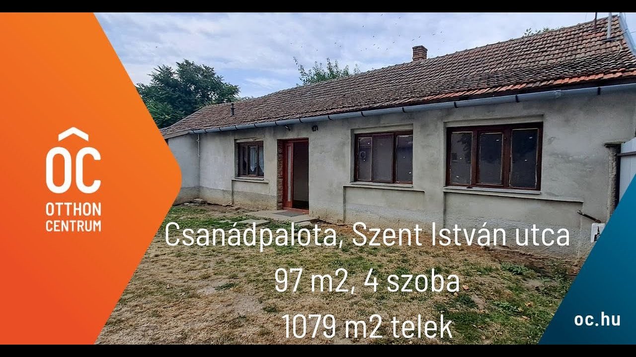 🔑 4 szobás családi ház Csanádpalotán – költözz akár 15 napon belül!