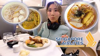 ✈ 32 HOURS: Food on Singapore Airlines Business Class | YB vs. FOOD