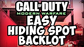COD MWR GLITCHES Backlot Secret Spot Top Of Map(MWR Hiding Spot)