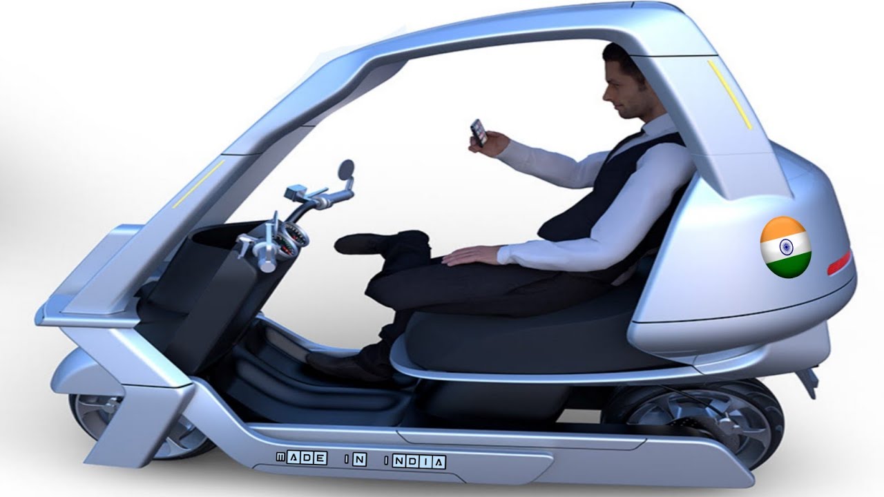 NEW CAR 🚗 STYLE ELECTRIC SCOOTERS WITH ROOF 🛵 AT CHEAP PRICE MODERN AND