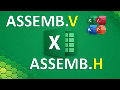 Assembler des tableaux par formule Excel