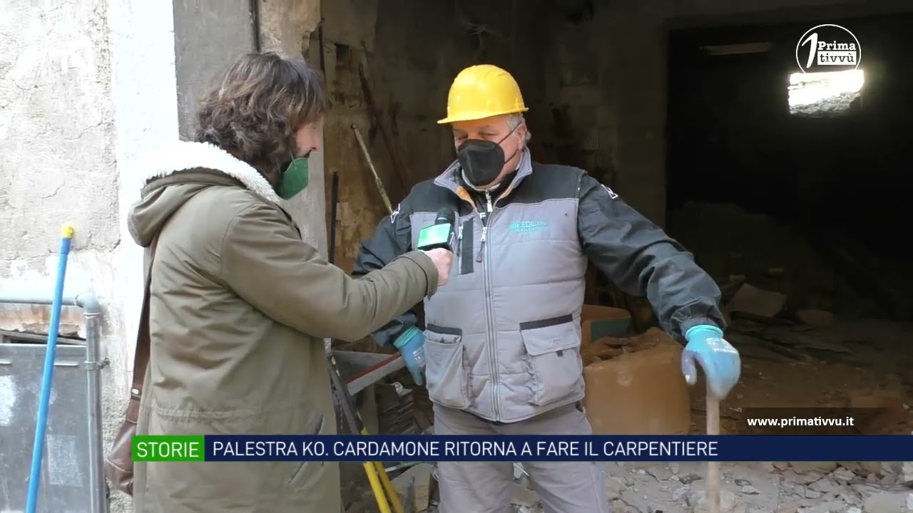 Il covid mette ko le palestre, l’ex campione del mondo Cardamone torna a fare il carpentiere