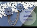 Мастер-класс: Брошка в технике рваный край из полимерной глины FIMO/polymer clay tutorial