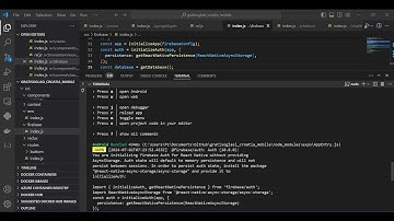 Firebase Warning Fixed: Firebase Auth for React Native without providingAsyncStorage |Resolved Error
