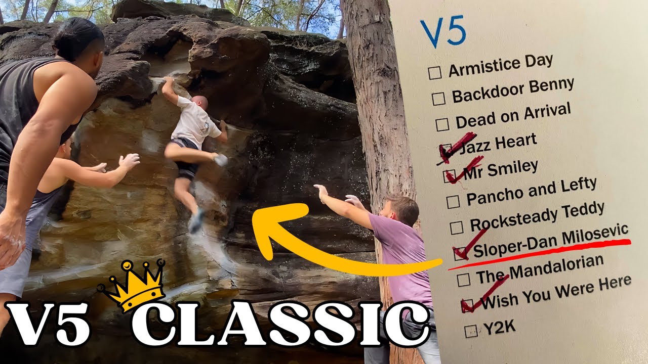 V5 Classics || Sloper-Dan Milosevic, Frontline || Sydney Bouldering