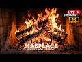 Rustic Fireplace 4K with Crackling Logs in a Cozy Ambience to Help You Fall Asleep Quickly Tonight