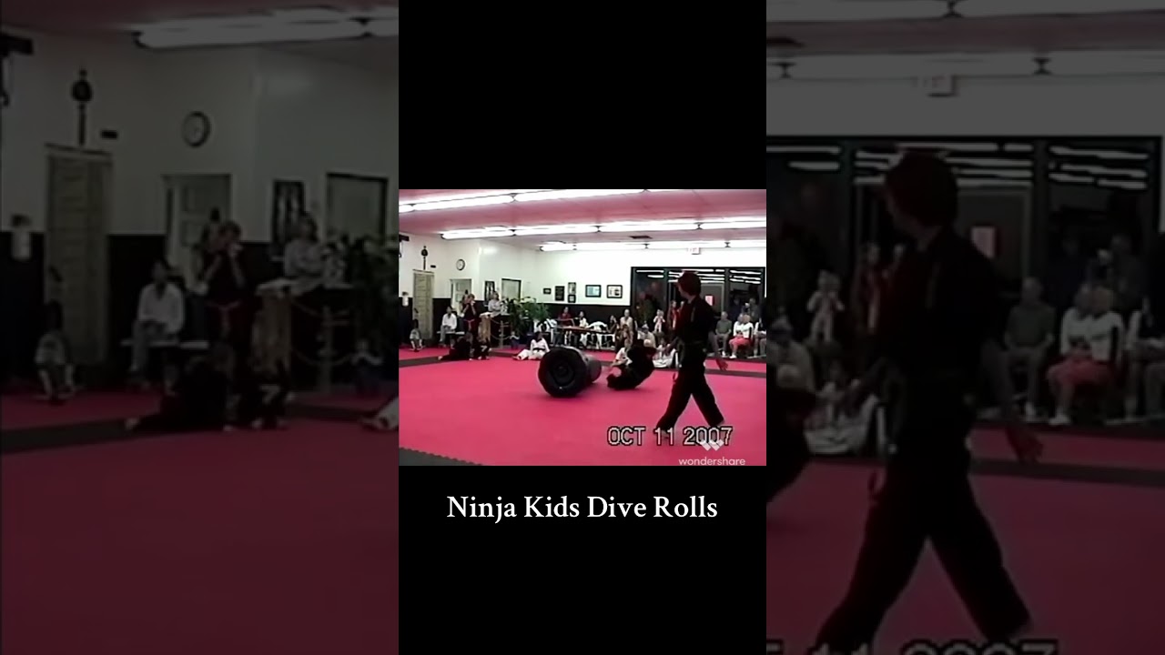 Ninja Kids Dive Rolls 