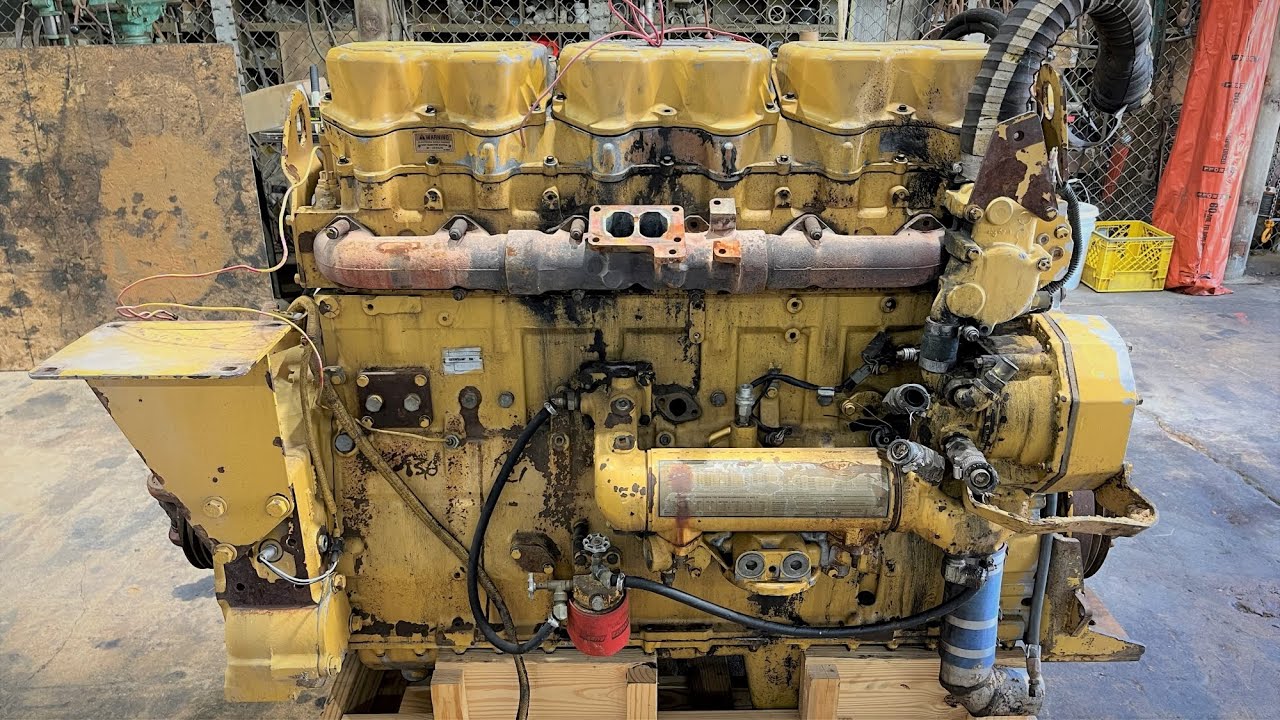 Locked Up 565 HP Caterpillar 3406E Industrial Diesel Engine Tear Down