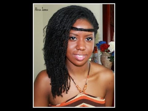 Bohemian Inspired Hairstyle With Loose Two Strand Twist Diy