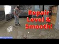 Amazing Self Leveling Concrete Overlay (Fixing a badly damaged concrete floor)