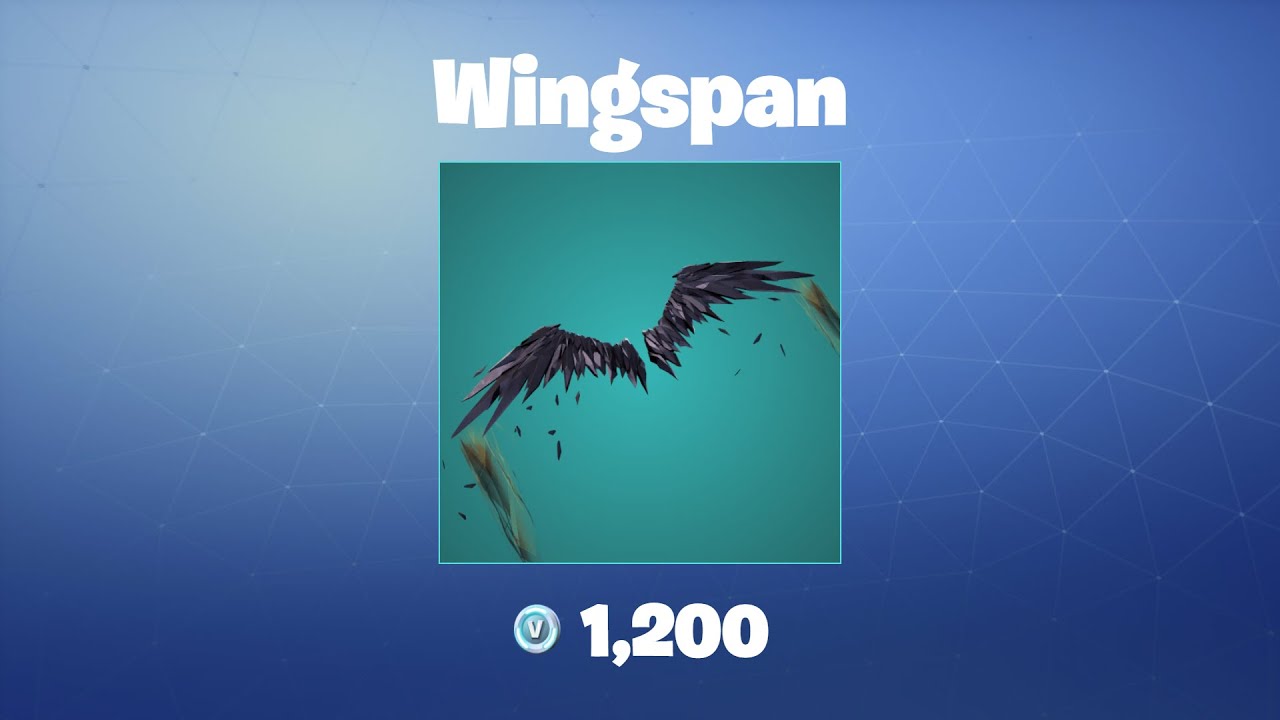 Wingspan Fortnite Glider YouTube
