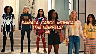kamala, carol and monica scenepack [4k] (the marvels)