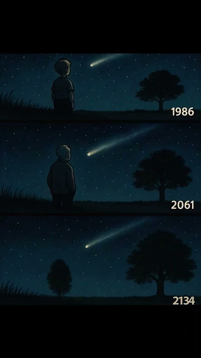 🔭 How Old Will You Be in 2061 When Halley's Comet Returns? 🚀 #Shorts #galaxy #astronomy