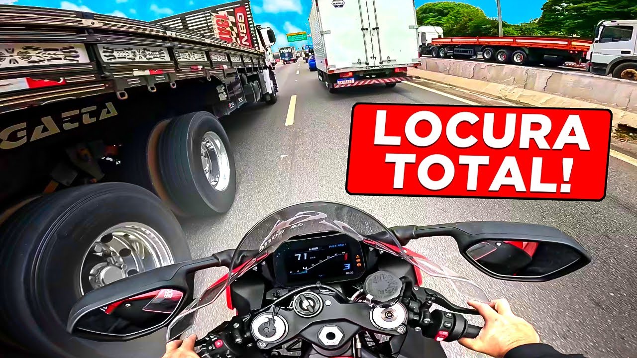 BMW S1000 RR PEGUEI CHUVA NA RODOVIA BANDEIRANTES COMO EVITAR AQUAPLANA