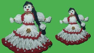 how to make woolen doll. woolen doll. un ki gudiya. easy to simple doll. handmade doll. doll making