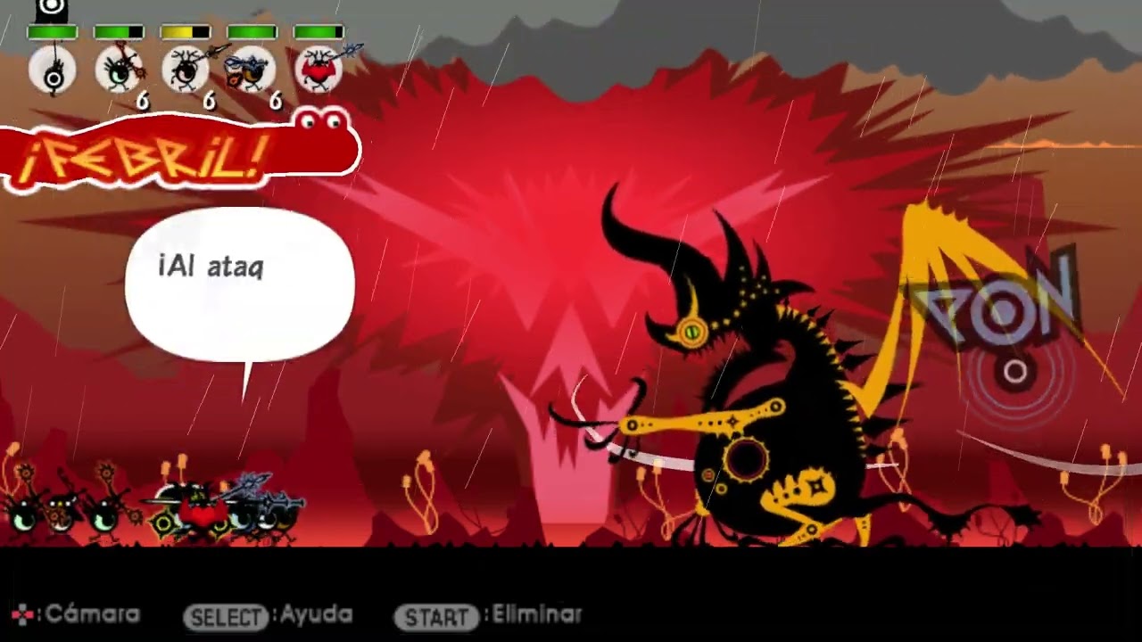 Patapon 2 capitulo 94 Sirviente del inframundo Garuru nivel 4 | Gameplay