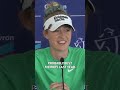 Nelly Korda is READY to jump into the pond at the Chevron again this year... #golf #chevron #lpga