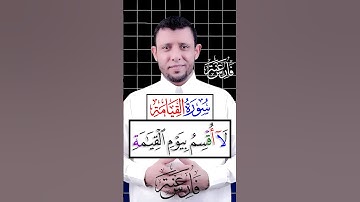 تعلم قراءة سورة القيامة
