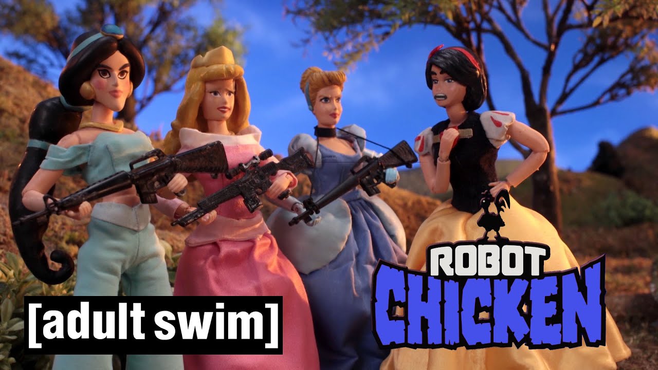 disney princess war robot chicken