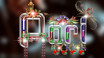 Glass font dp editing | How to make new stylish multicolor glass font 2023 on pixellab nd pscc |