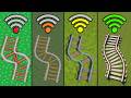 rails with different Wi-Fi in Minecraft - compilation