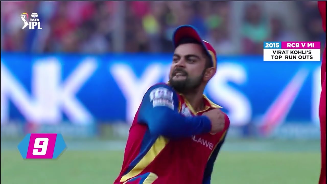 Virat Kohli's MOST AMAZING top 10 Run Outs 